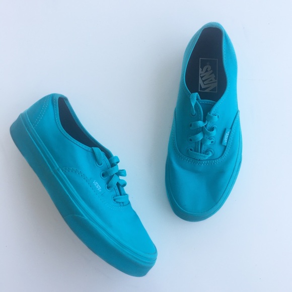 vans neon blue